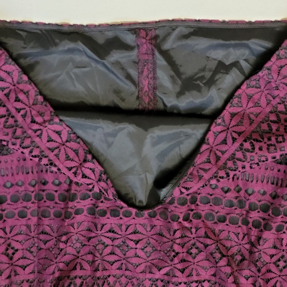 Likely Kakki Purple Off The Shoulder Halter Tie Micro Mini Dress Size 4 NWT - Picture 3 of 16